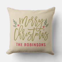 Frohe Weihnachten Beige Moderne Custom Family