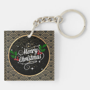 Frohe Weihnachten, beliebtes Design Schlüsselanhänger