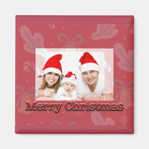 Frohe Weihnachten Bell mit Bild Magnet