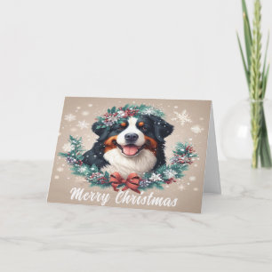 Frohe Weihnachten Berner Sennenhund Hund Xmas