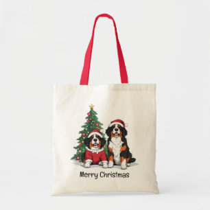 Frohe Weihnachten Bernese Mountain Hunde Tragetasche