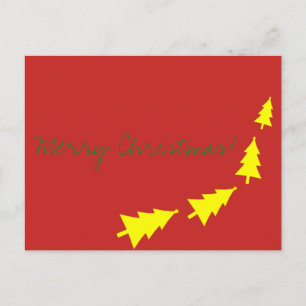Frohe Weihnachten Beste wünscht Fir Tree Postcard