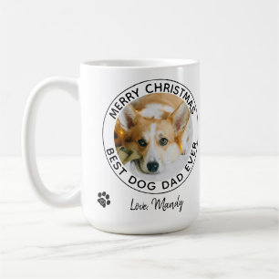 Frohe Weihnachten Bester Hund Vater je Hund Foto Kaffeetasse