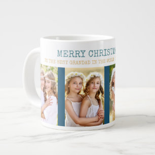 Frohe Weihnachten Bester Opa der Welt 4 Foto Jumbo-Tasse