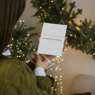 Frohe Weihnachten Bibelvers Minikarte – Matth. 1:2