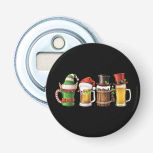 Frohe Weihnachten Bier Trinken Santa Bierliebhaber Flaschenöffner