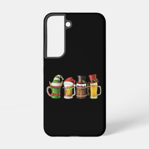 Frohe Weihnachten Biere Trinkender Weihnachtsmann  Samsung Galaxy Hülle