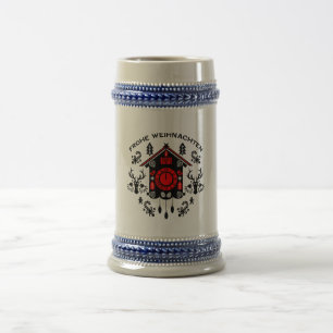 Frohe Weihnachten Bierglas