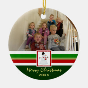 Frohe Weihnachten: Bild-Verzierung Keramik Ornament