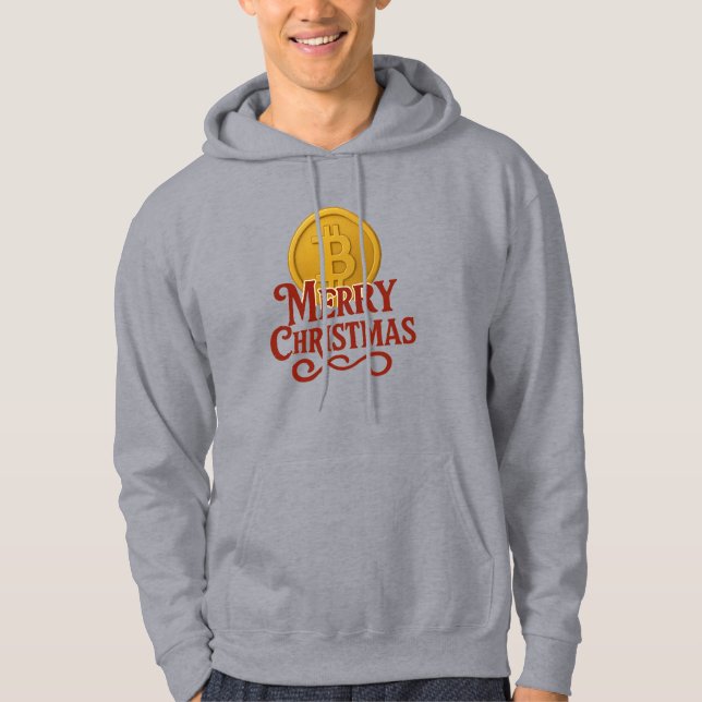 Frohe Weihnachten Bitcoin Hoodie (Vorderseite)