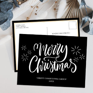 Frohe Weihnachten Black Calligraphy Business Moder