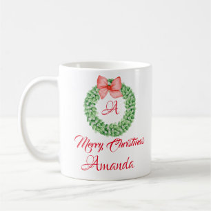 Frohe Weihnachten Blätter Kaffeetasse