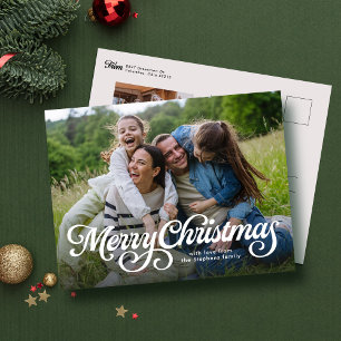 Frohe Weihnachten blühte klassisches Foto