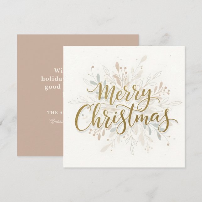 Frohe Weihnachten Boho Schrift (Vorne/Hinten)