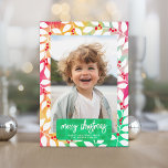 Frohe Weihnachten Botanische Gefärbte Krawatte Che<br><div class="desc">Fügen Sie diesem hellen und fröhlichen Farbstoff ein familiäres Foto hinzu, das nicht traditionell im botanischen Stil gehalten ist. Dieses kann für jeden Weihnachtsgrüßen verwendet werden - glückliche Feiertage, Jahresgrüße und mehr. Auf der Vorderseite befindet sich ein Foto mit einem angesagten Script-Schriftart. Die Rückseite ist mit einem modernen botanischen Muster...</div>