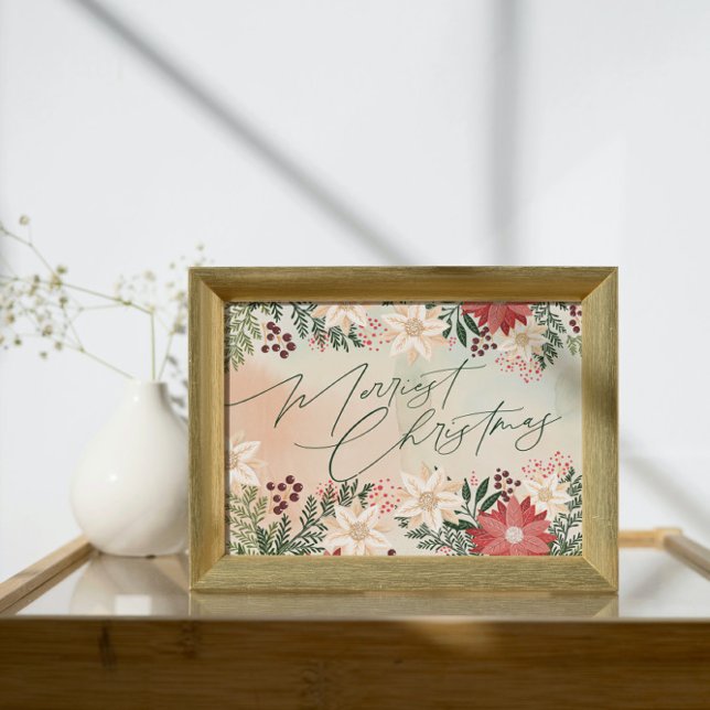 Frohe Weihnachten | Botanischer Sommerurlaub Poster (Von Creator hochgeladen)