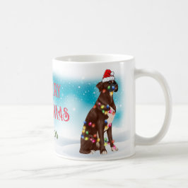 Frohe Weihnachten Boxer Dog Lover Niedlich Kaffeetasse