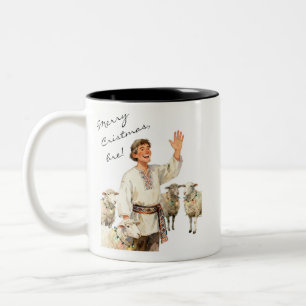 Frohe Weihnachten, Bre!- Rumänische Diaspora-Feier Zweifarbige Tasse