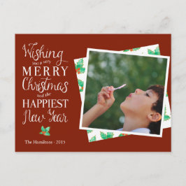 Frohe Weihnachten Briefe Urlaub Foto Postkarte
