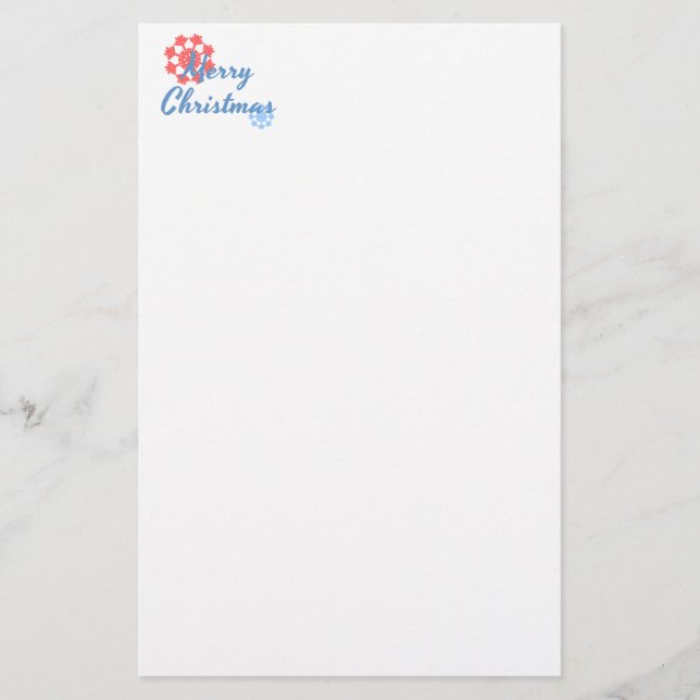 Frohe Weihnachten Briefpapier (Vorderseite)