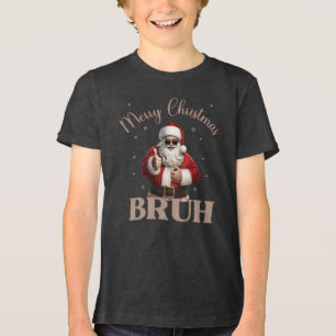 Frohe Weihnachten BRUH Funny Design T - Shirt