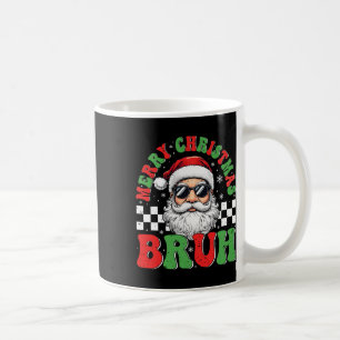 Frohe Weihnachten Bruh Funny Santa Claus Retro Men Kaffeetasse