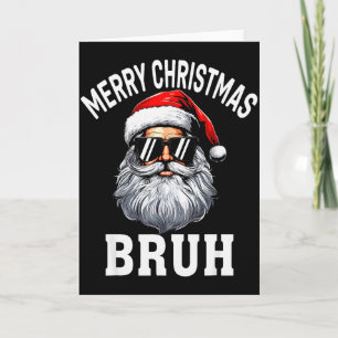 Frohe Weihnachten Bruh Meme Lustiger Spruch für Br Karte