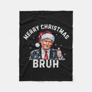 Frohe Weihnachten Bruh Trump Weihnachten Große Ag Fleecedecke