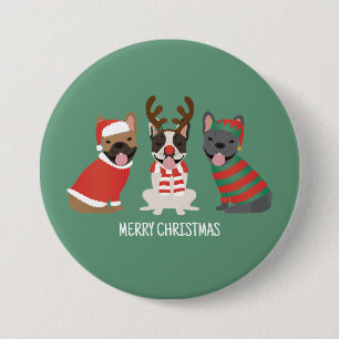 Frohe Weihnachten Button