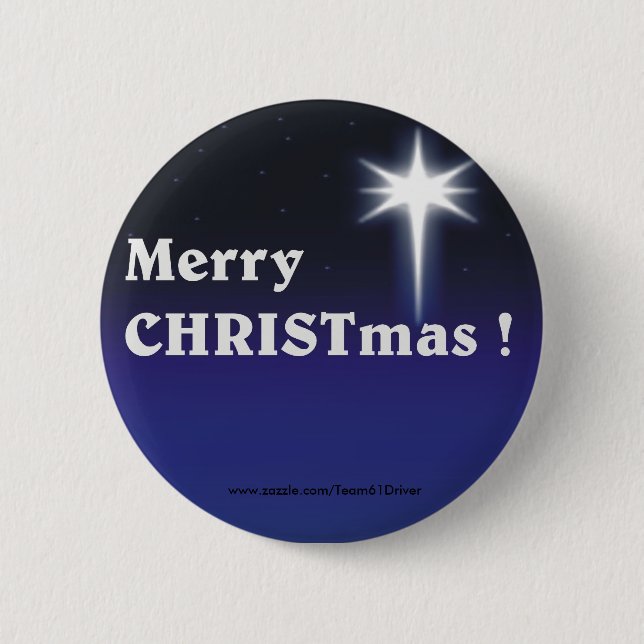 Frohe Weihnachten! Button (Vorderseite)