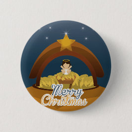 Frohe Weihnachten Button
