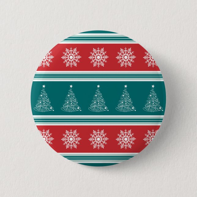 Frohe Weihnachten Button (Vorderseite)