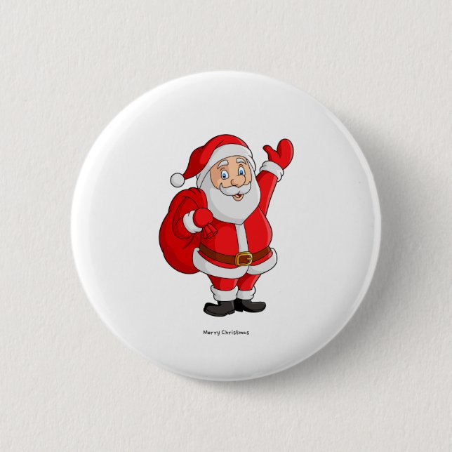 Frohe Weihnachten Button (Vorderseite)