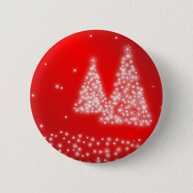 Frohe Weihnachten Button (Vorderseite)