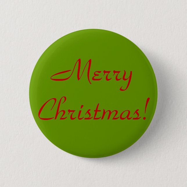 Frohe Weihnachten! Button (Vorderseite)