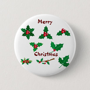 Frohe Weihnachten Button