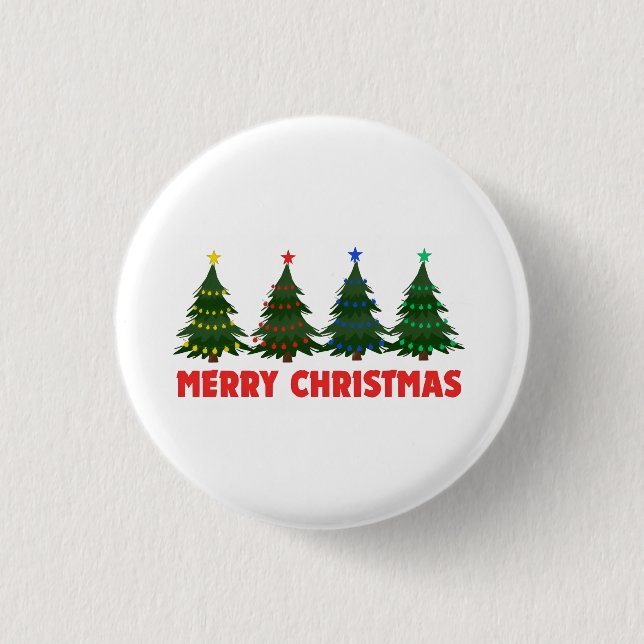 Frohe Weihnachten Button (Vorderseite)
