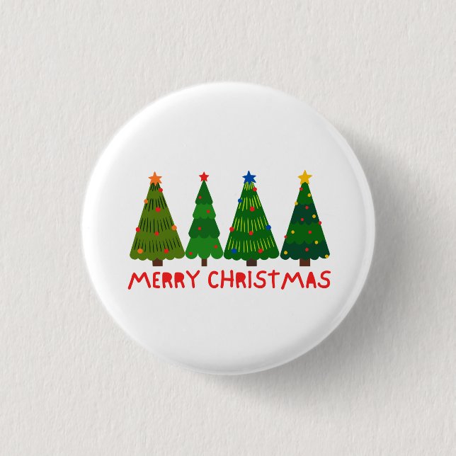 Frohe Weihnachten Button (Vorderseite)
