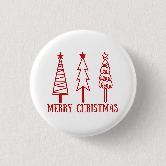 Frohe Weihnachten Button (Vorderseite)