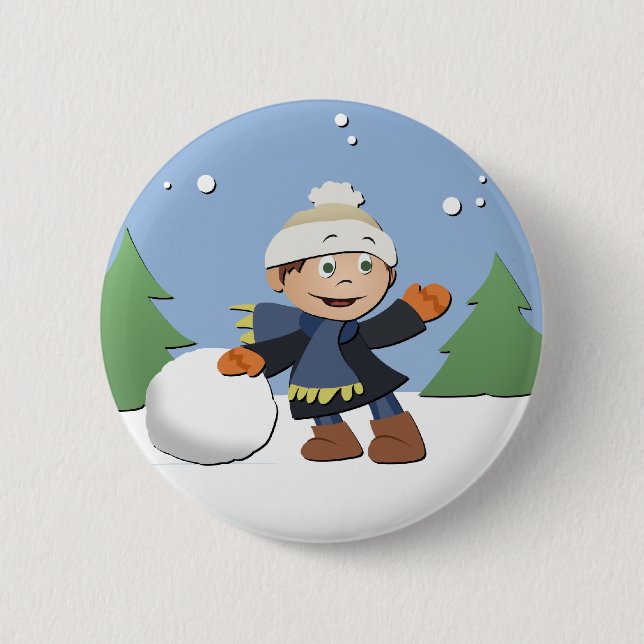 Frohe Weihnachten Button (Vorderseite)