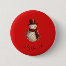 Frohe Weihnachten Button - Feliz Navidad