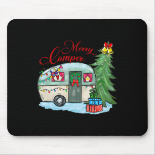 Frohe Weihnachten Camper Santa Camper Camping LKW Mousepad