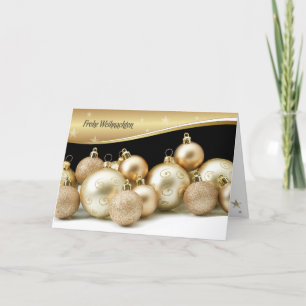 Frohe Weihnachten. Carte de Noël en allemand