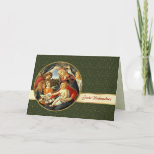Frohe Weihnachten. Carte de Noël en allemand