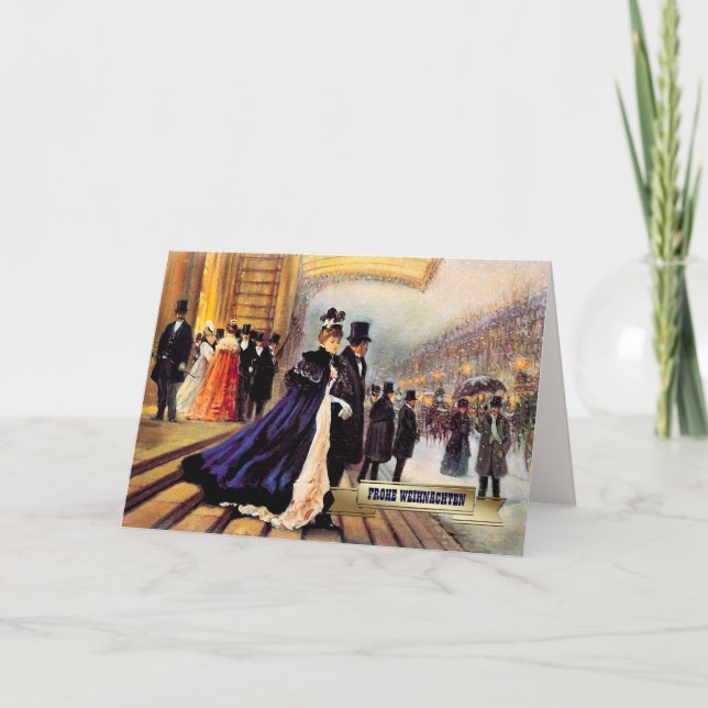 Frohe Weihnachten. Cartes de Noël en allemand (Devant)