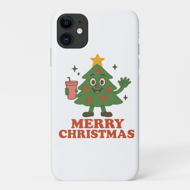 Frohe Weihnachten Case-Mate iPhone Hülle (Rückseite)