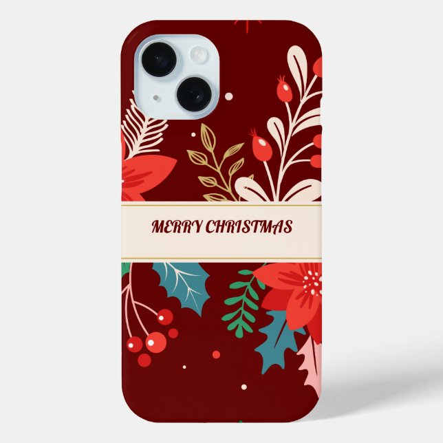 Frohe Weihnachten Case-Mate iPhone Hülle (Rückseite)