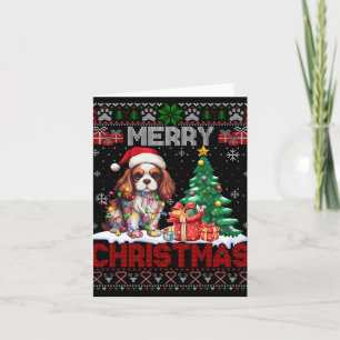 Frohe Weihnachten Cavalier King Dog liebt Ugly Xma Karte