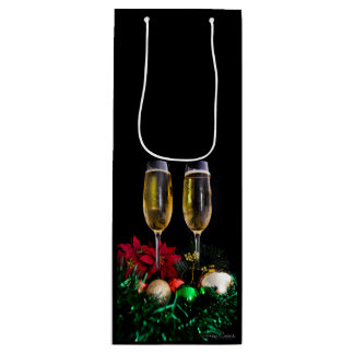 Frohe Weihnachten Champagne Geschenktüte Für Weinflaschen