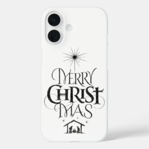 Frohe Weihnachten Christlich Jesus Christus Kallig iPhone 16 Hülle